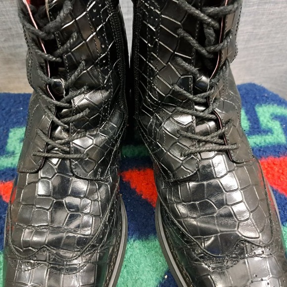 %Giovanni Stock Corbin High Top Side Zip Boots Men\'s Size 13 / D5 main image 9